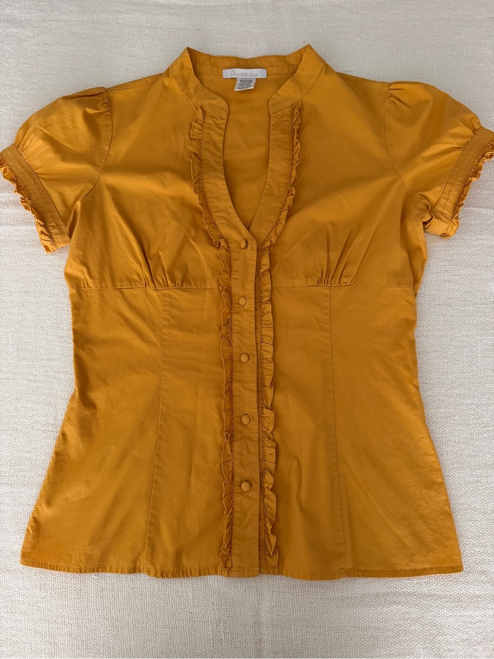 Charlotte Russe Yellow Blouse | Size L